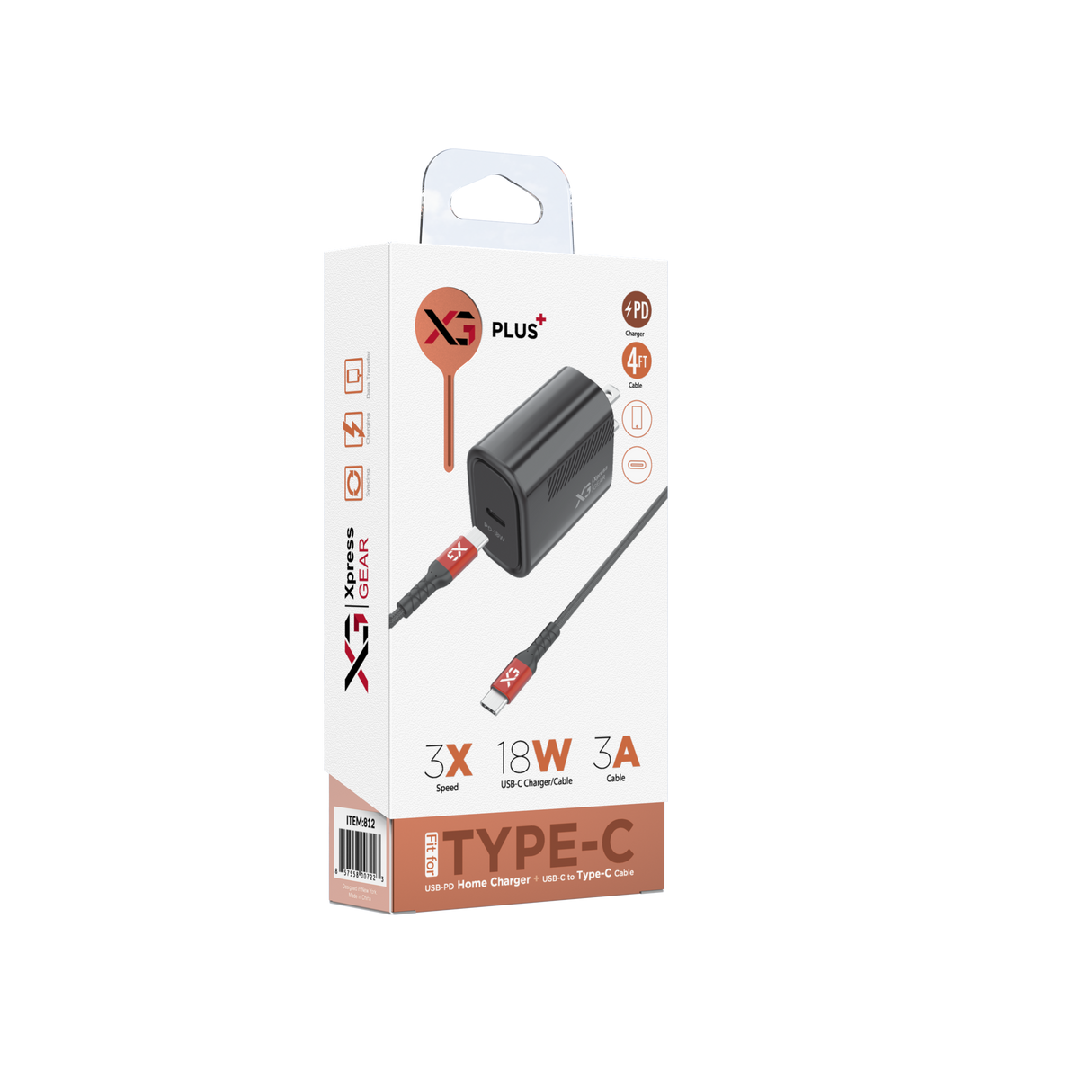 812: XG PD Type C Home Charger