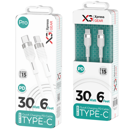 932: XG PRO 6ft 30W Type-C to Type-C Cable