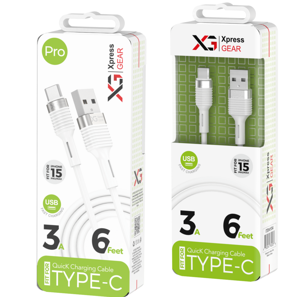 934: XG PRO 6ft USB  Type-C Cable