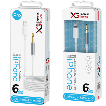 940: XG PRO 6ft Aux to iPhone Cable