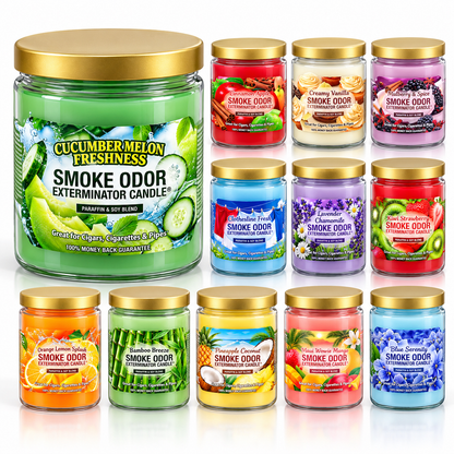 AF10: SMOKE ODOR CANDLES 24 SCENTS
