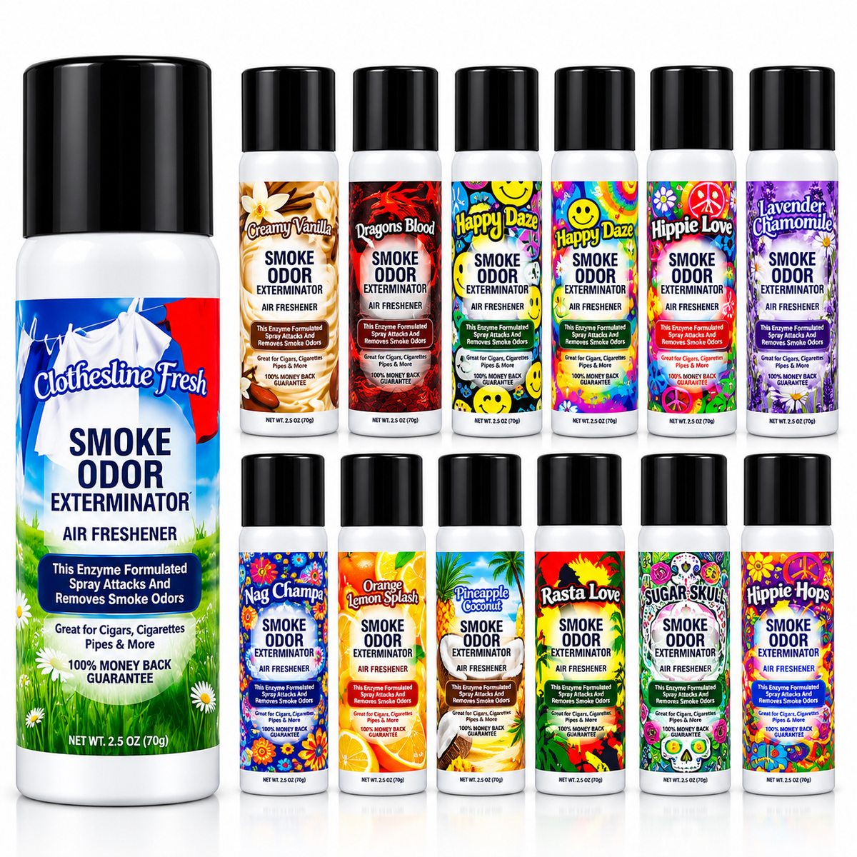 AF31: SMOKE ODOR SPRAYS 12 SCENTS