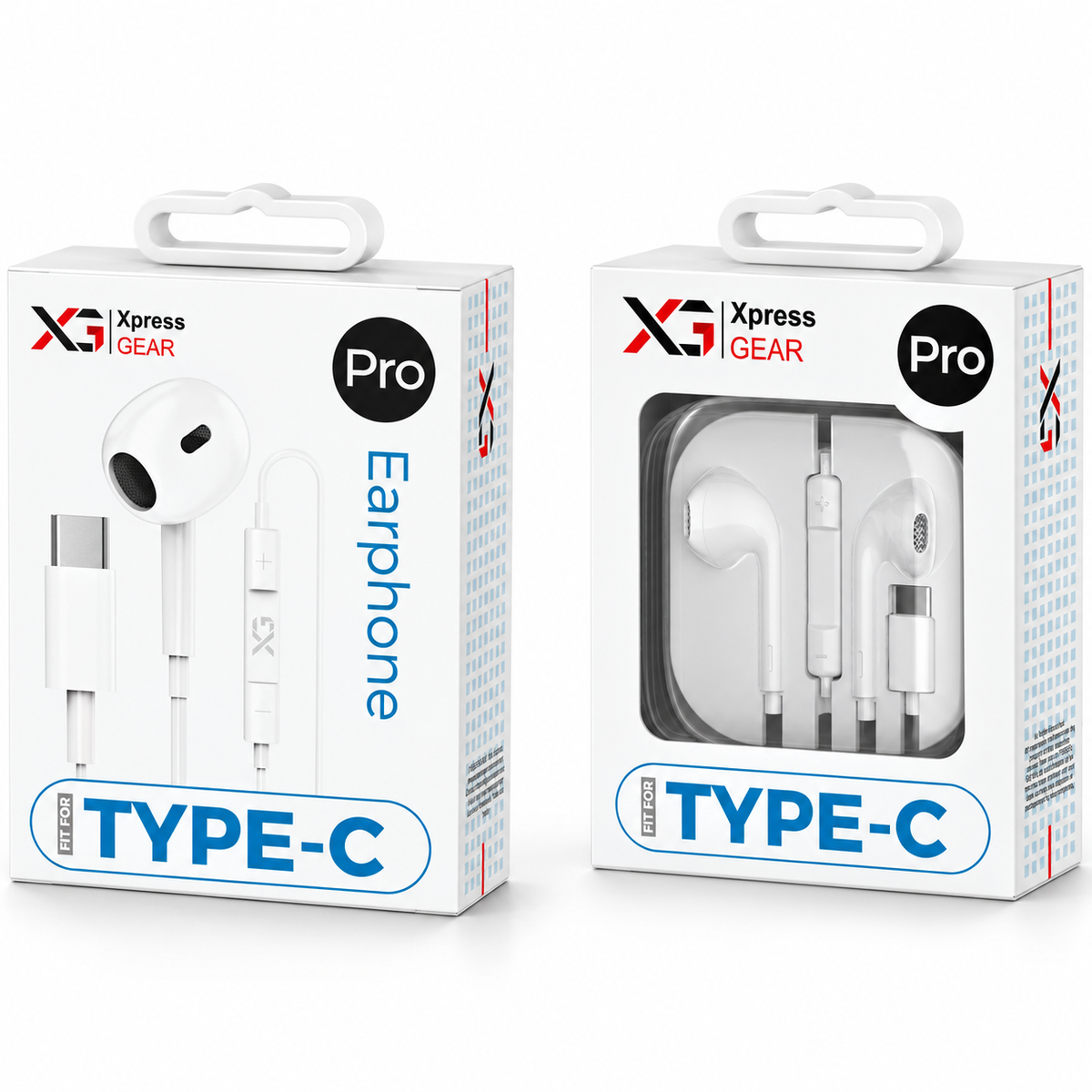 938: XG PRO TYPE C EARPHONE — illustrative 3D-style product rendering