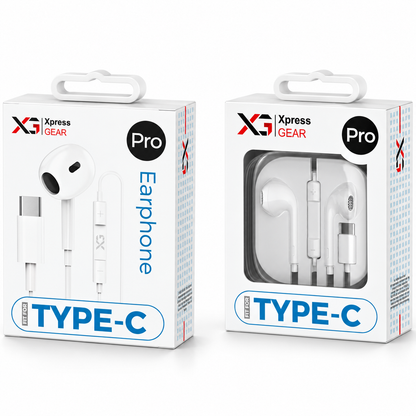938: XG PRO TYPE C EARPHONE — illustrative 3D-style product rendering