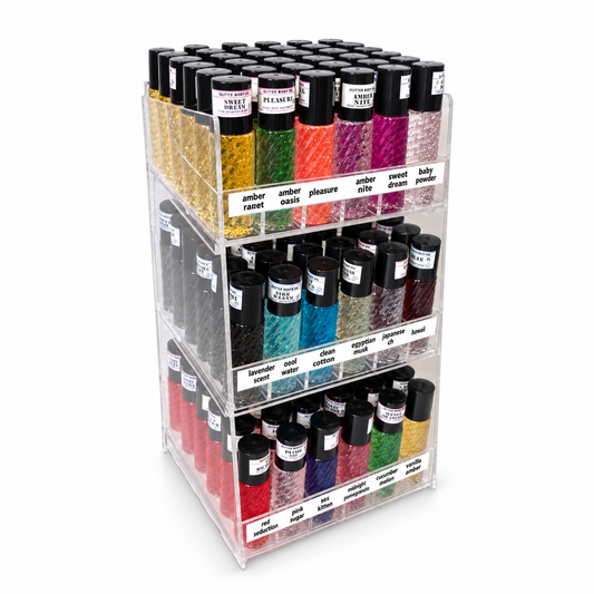 AF04: Body Oil Display 108cts. — illustrative 3D-style product rendering