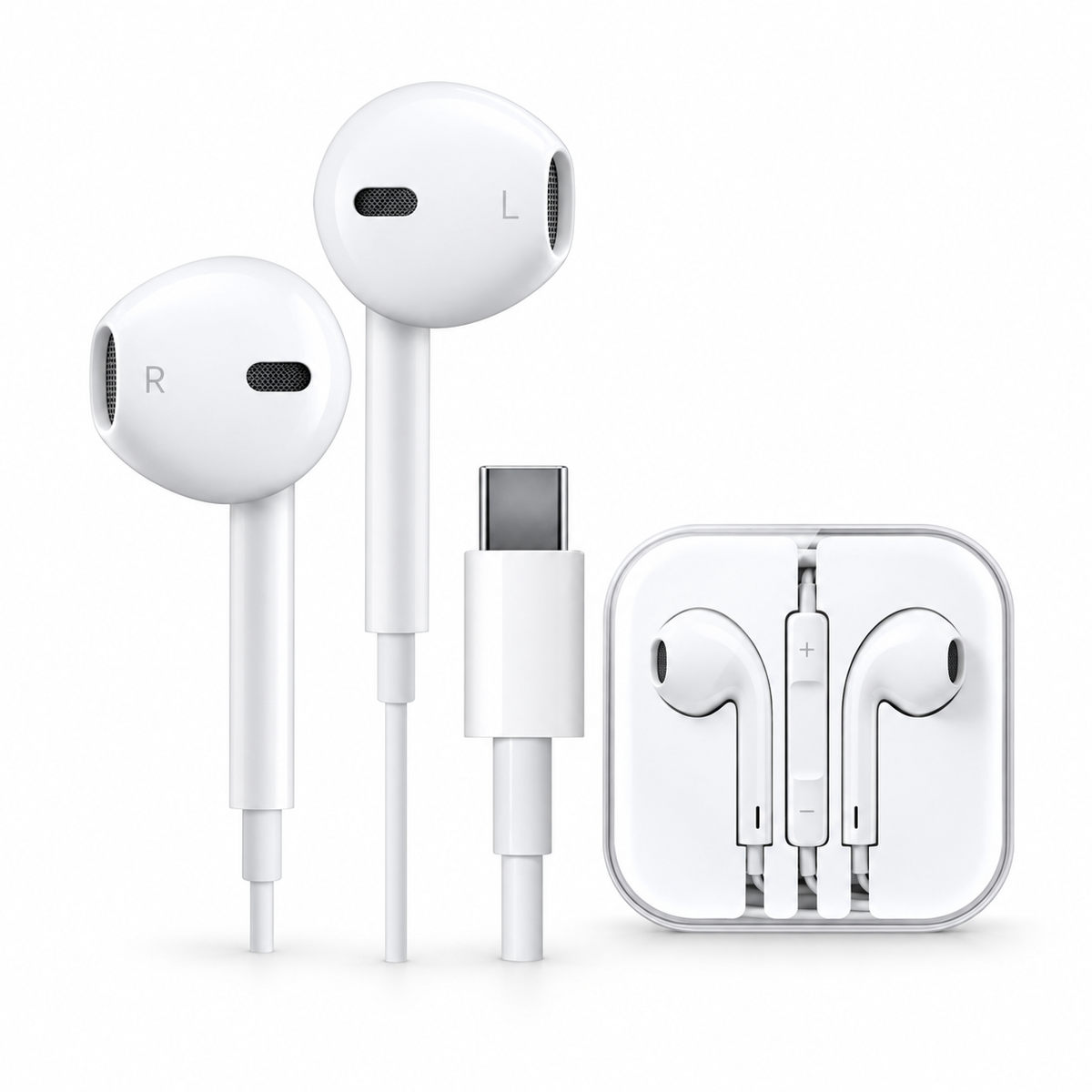 CA06: Type C Earphone — illustrative 3D-style product rendering