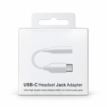 CA08: Type C Earphone Adapter — illustrative 3D-style product rendering