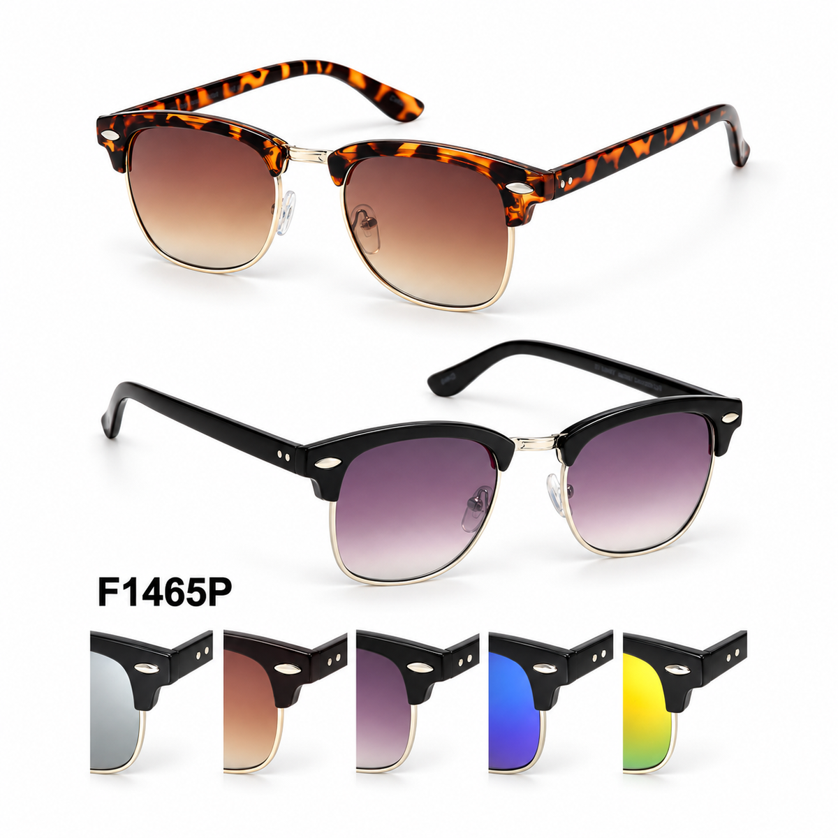F1465P: Sunglasses 12cts/box — illustrative 3D-style product rendering