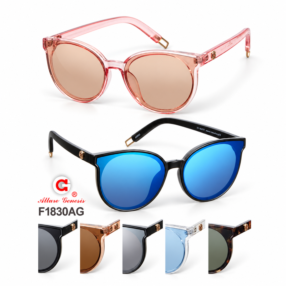 F1830AG: Sunglasses 12cts/box — illustrative 3D-style product rendering