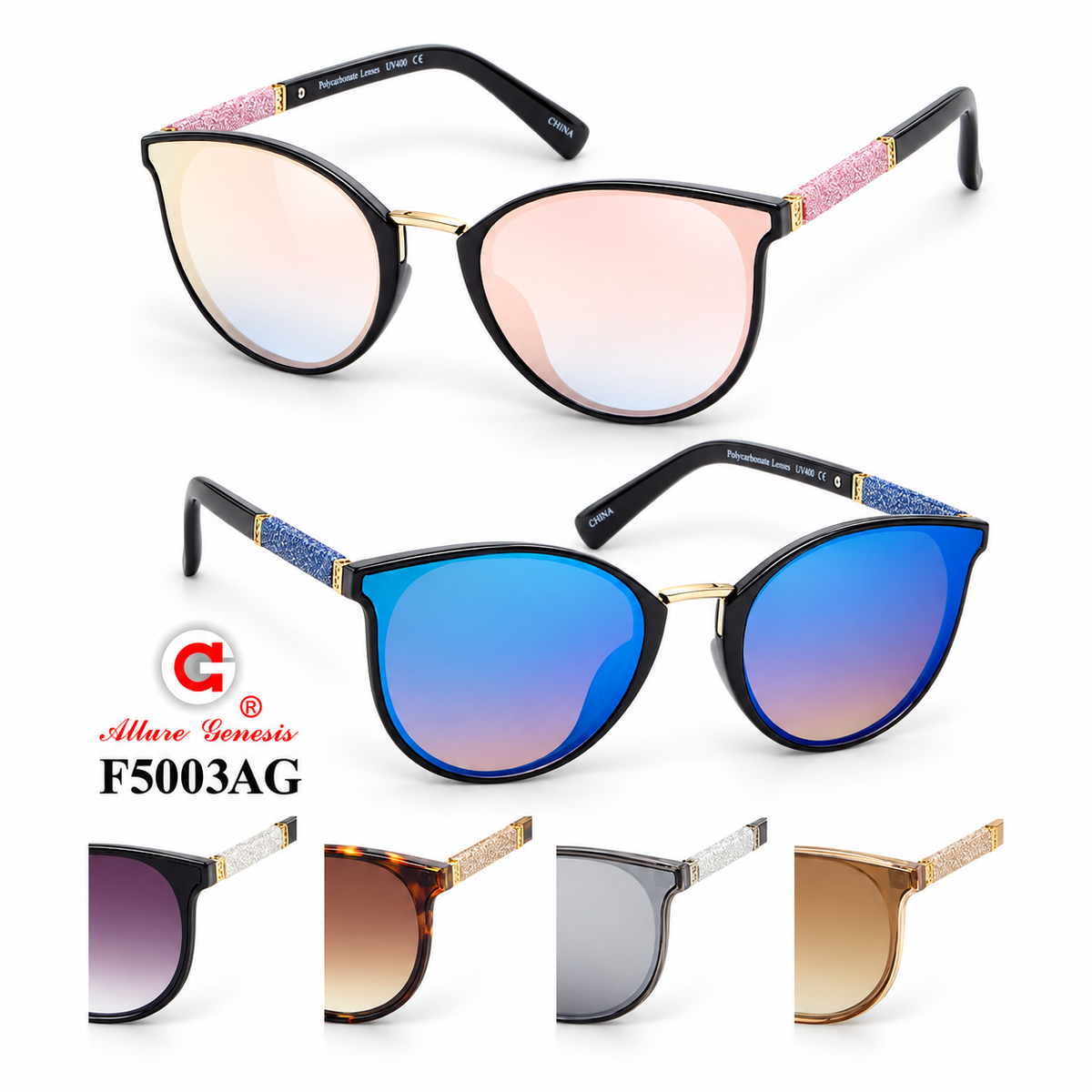 F5003AG: Sunglasses 12cts/box — illustrative 3D-style product rendering