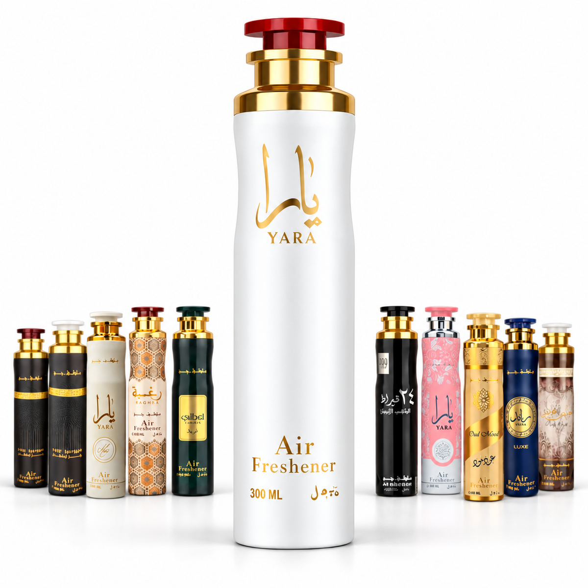 Latiffa  Dubai Air Fresheners — illustrative 3D-style product rendering