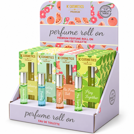Luxury Body Oil/ Perfume 10 mg 50cts/disp — illustrative 3D-style product rendering