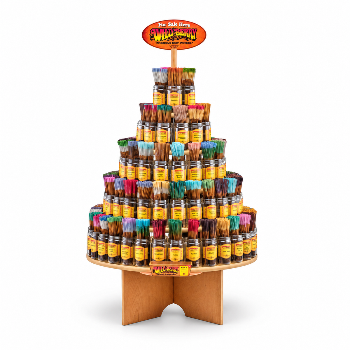 WILD BERRY  THE SPECTACULAR 90 FRAGRANCES ROUND DISPLAY — illustrative 3D-style product rendering