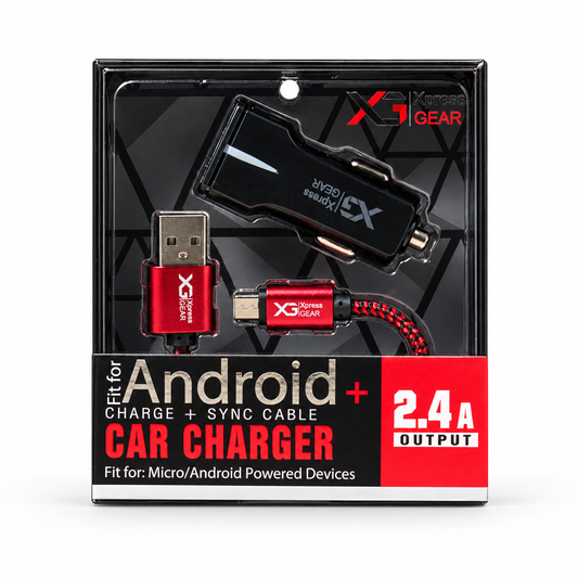 D311: XG D-Series Micro Car Charger — illustrative 3D-style product rendering