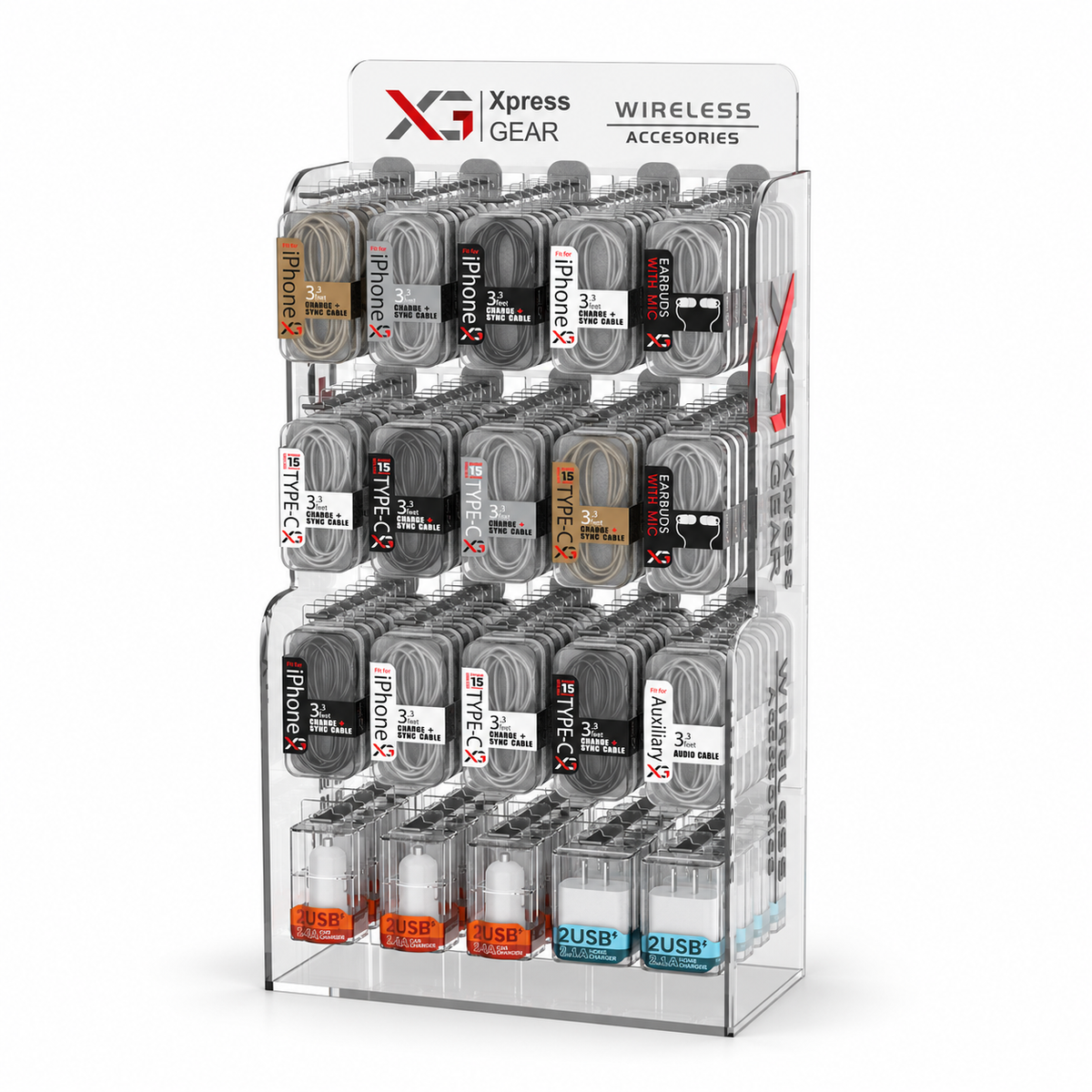 SC02: XG Micro Counter Display (132CTS) — illustrative 3D-style product rendering
