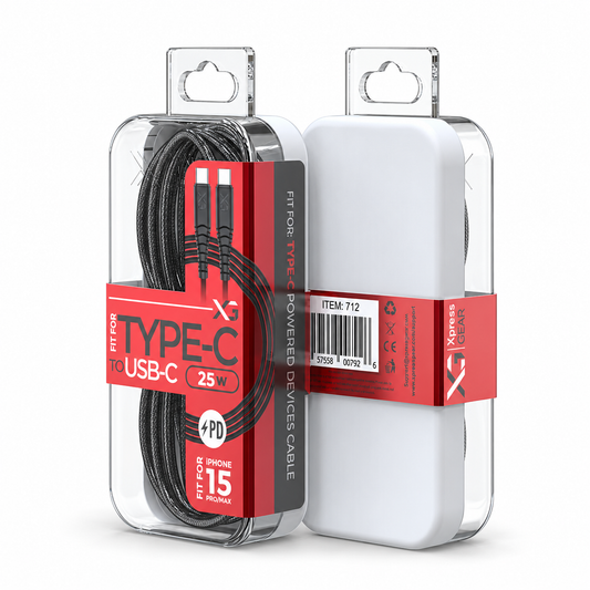 711: XG Mini USB-C Type C Cables — illustrative 3D-style product rendering