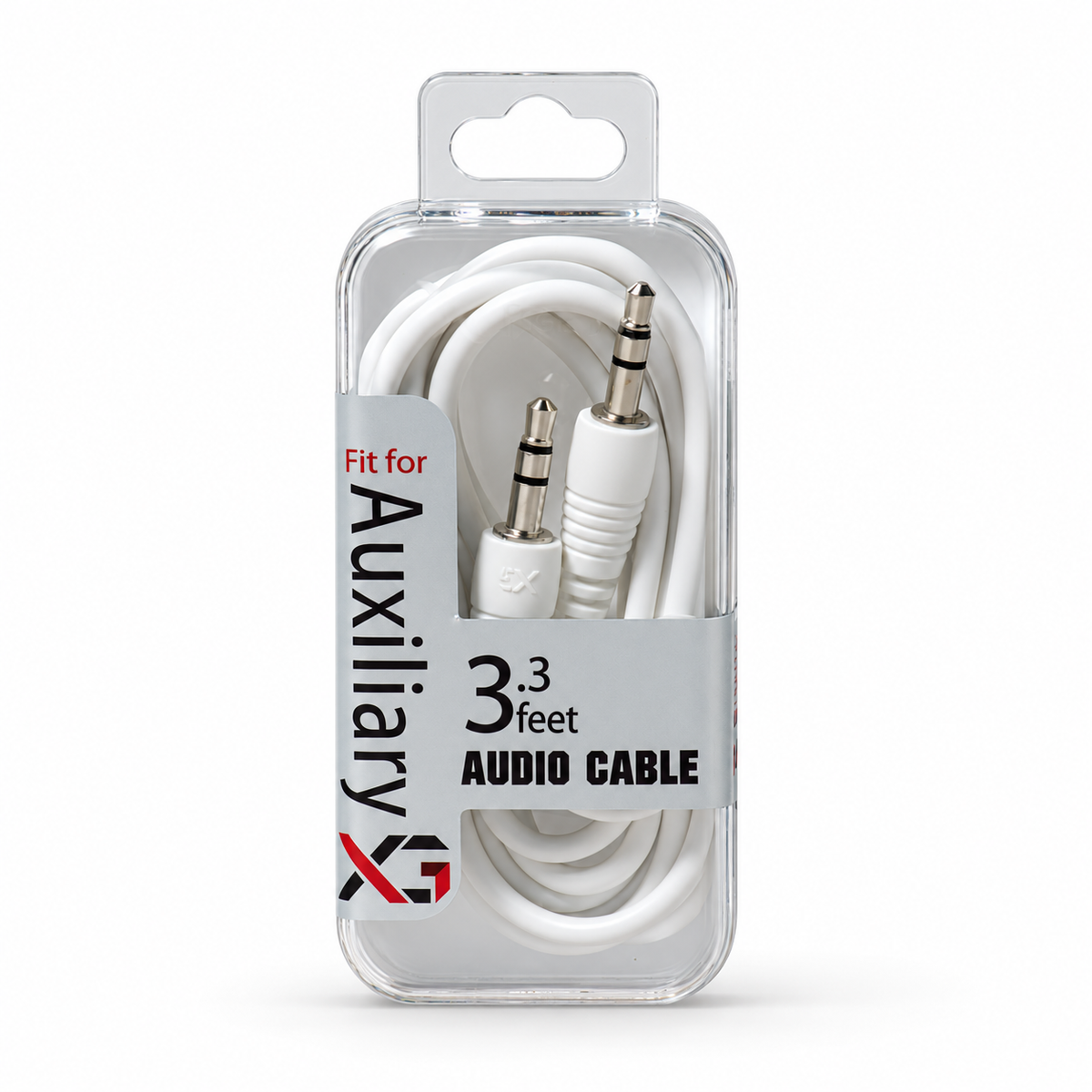 P455: XG P-Series Aux Cable — illustrative 3D-style product rendering