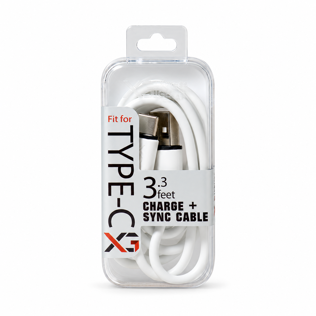 P460: XG P-Series Type C White Cable — illustrative 3D-style product rendering