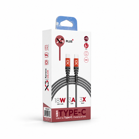 813: XG PD Type C Cables — illustrative 3D-style product rendering