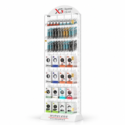 XG PD/Tube Series Floor Display 139CT — illustrative 3D-style product rendering
