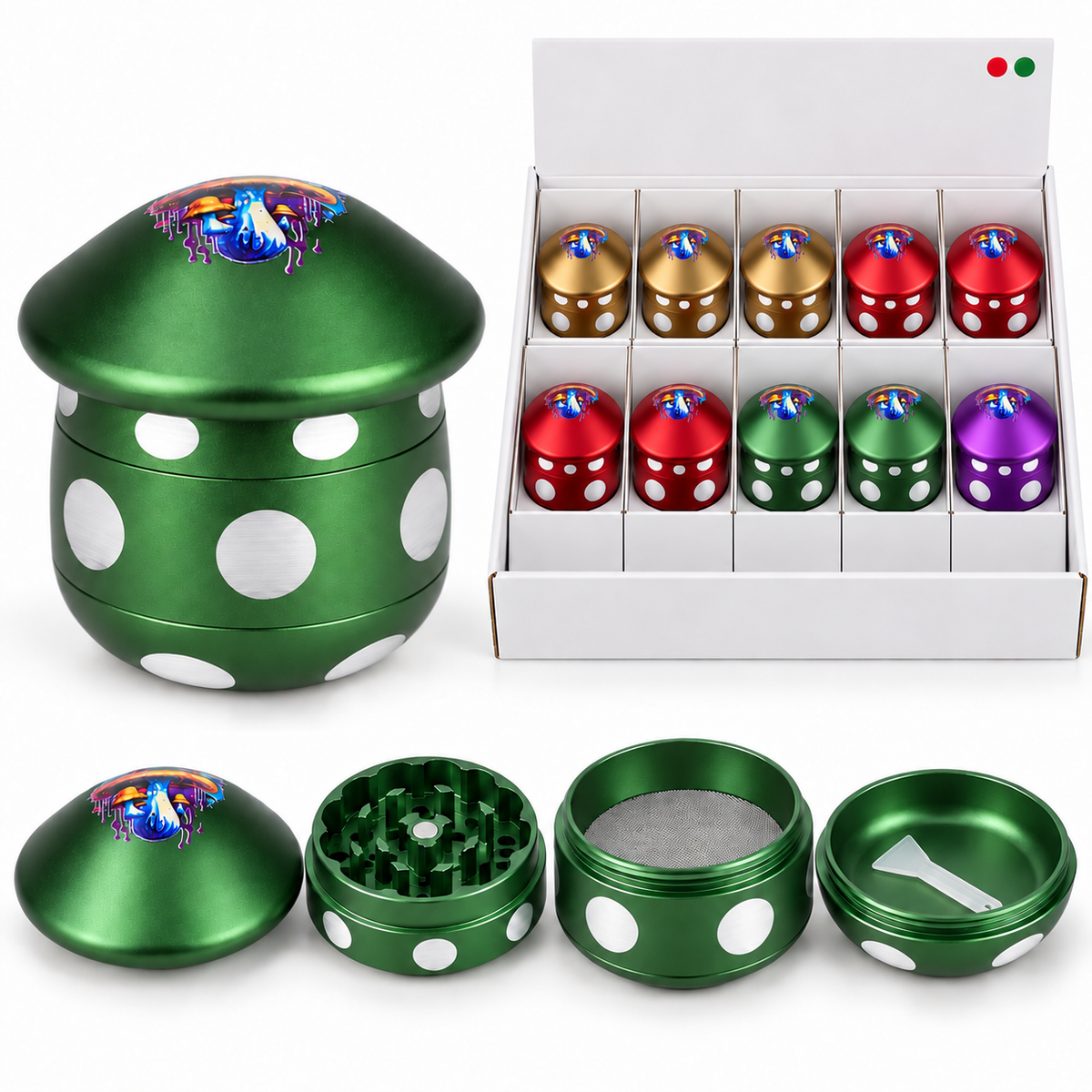 RD74: SMALL MUSHROOM HEAD GRINDERS 10/BOX