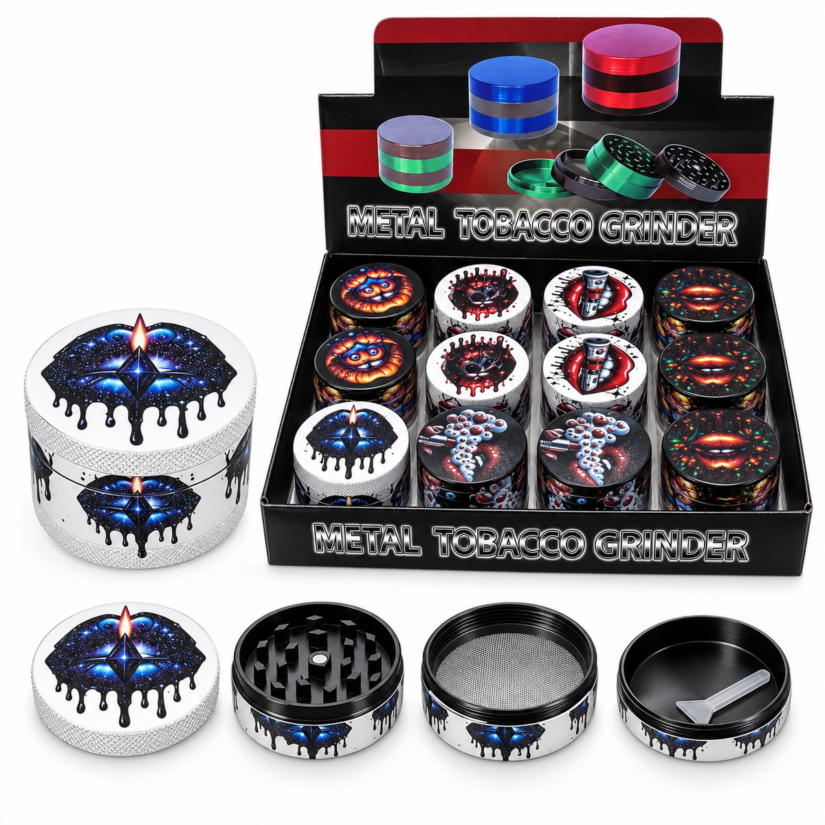 RD21: Grinders Design 40mm 12pcs/display
