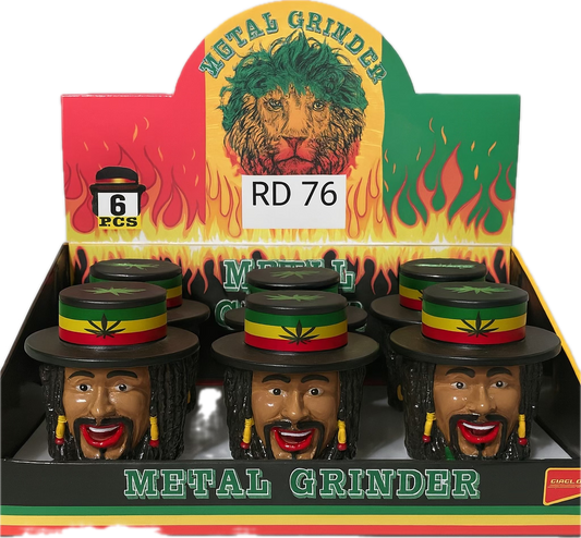 RD76: JAMICAN HEAD GRINDER 6PC/BOX