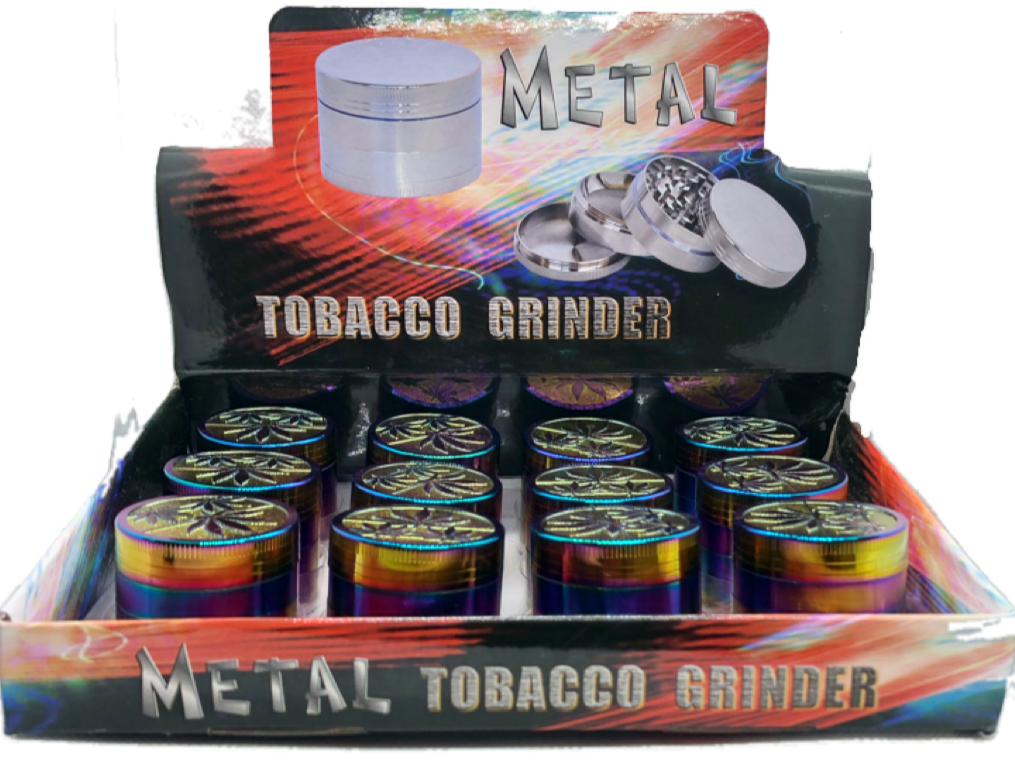 GR05: Metallic Herb Grinders 4 parts- Med