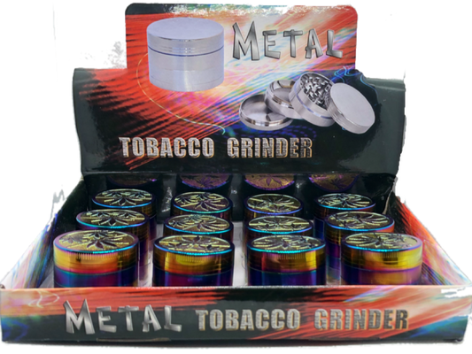 GR05: Metallic Herb Grinders 4 parts- Med
