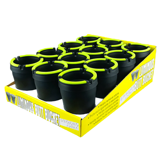 SA45: BUTT BUCKET GLOW IN THE DARK - BLACK 12pcs