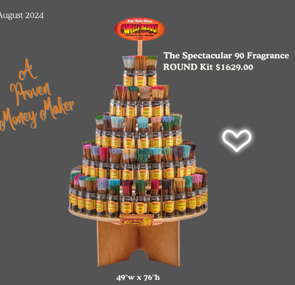 WILD BERRY  THE SPECTACULAR 90 FRAGRANCES ROUND DISPLAY