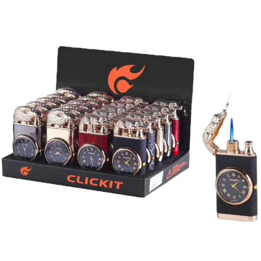 CLICKIT CROCODILE TORCH FLAME 2IN1 20/box SKU : GH-7269