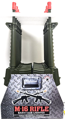 D-500-F: TAZ M-16 GUN LIGHTER 12PCS