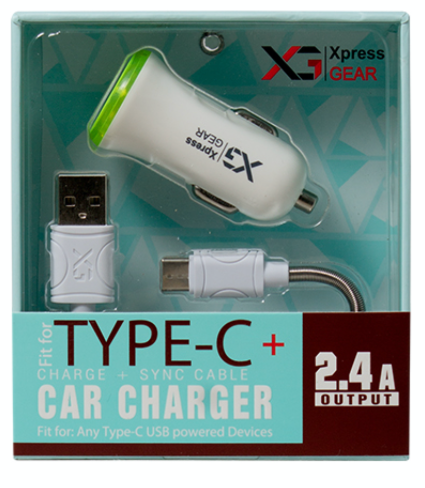 D346: XG D-Series Type C Car Charger